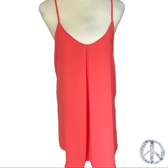 Seductions  two layer chiffon slip dress with string racer back.  Beautiful! - Picture 1 of 7